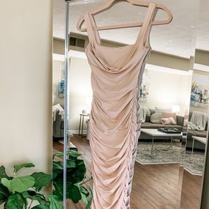 Oh Polly Ruched Midi Dress